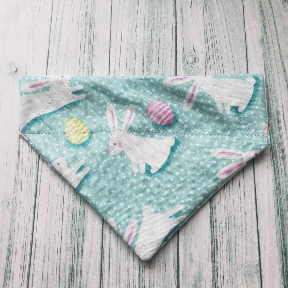 Easter Bunny Cat Bandana - Over The Collar Bandana - Small Dog Bandana